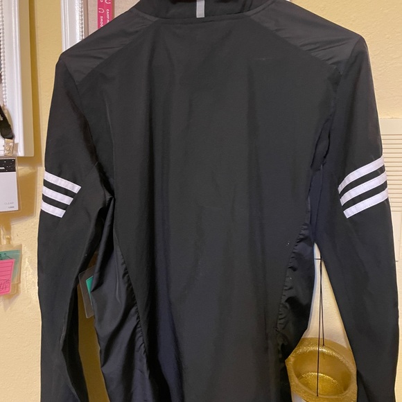 Black Adidas Wind Breaker size small excellent condition. - Picture 2 of 2